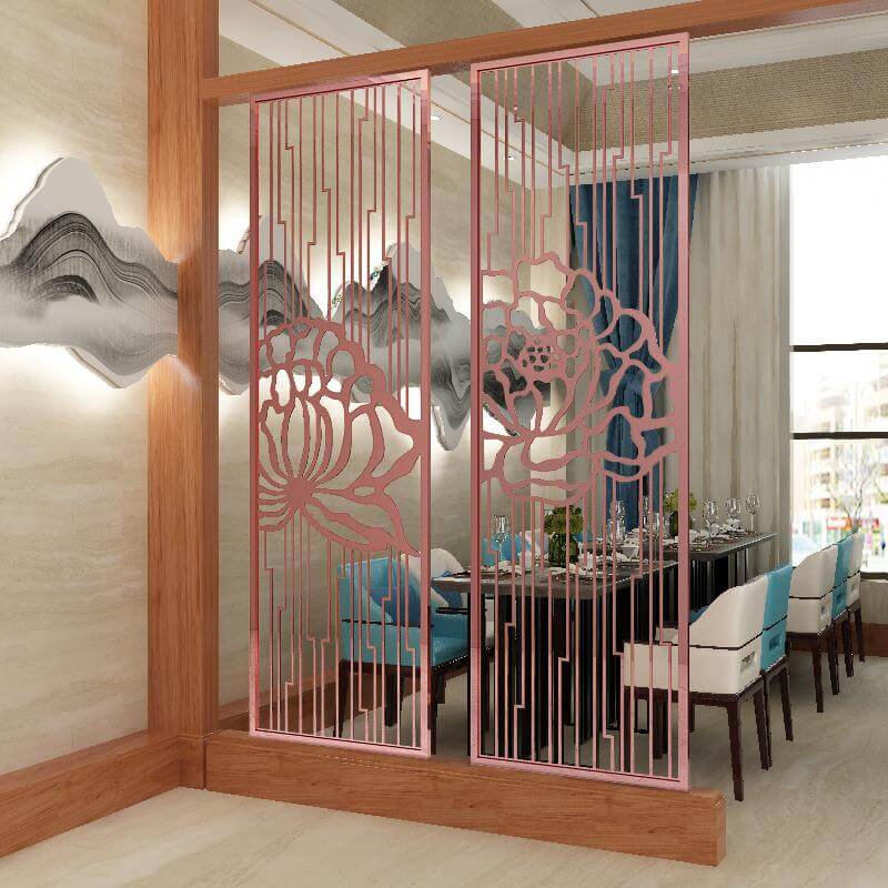 Stainless steel screen partition