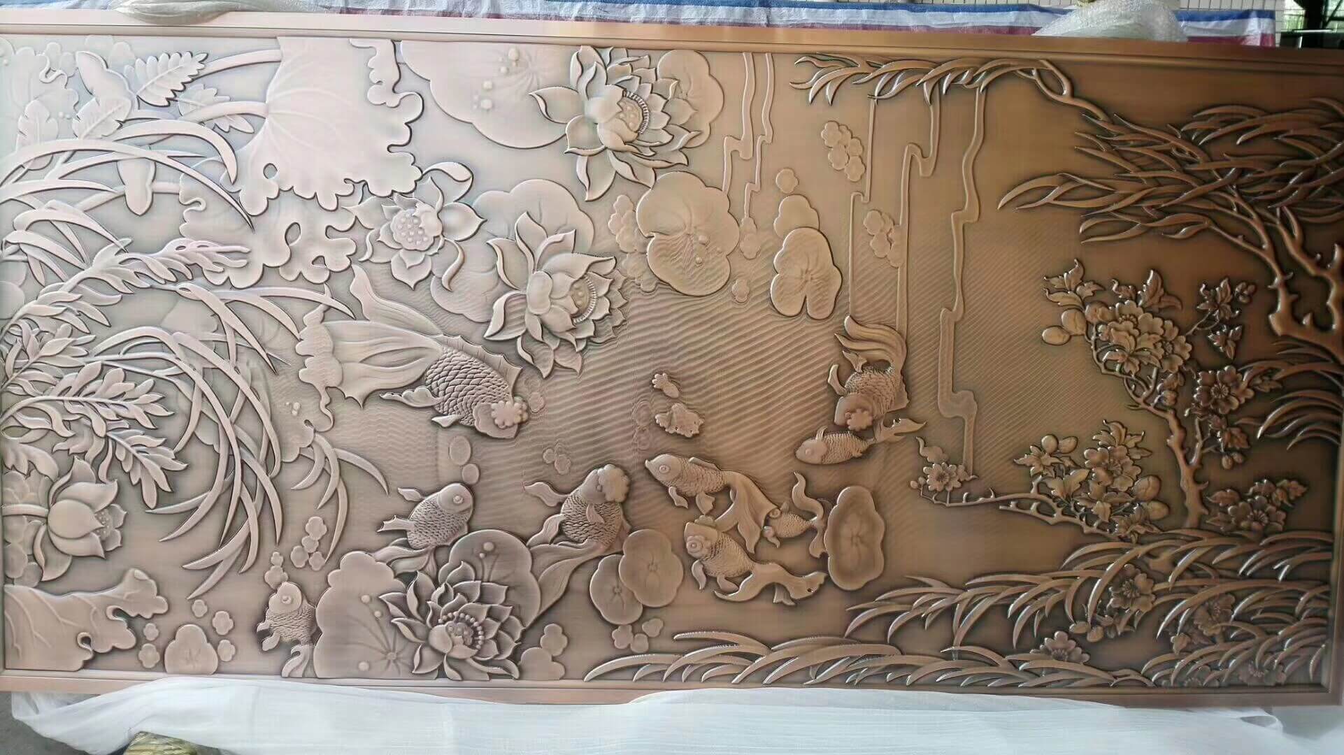 Aluminum carved screen