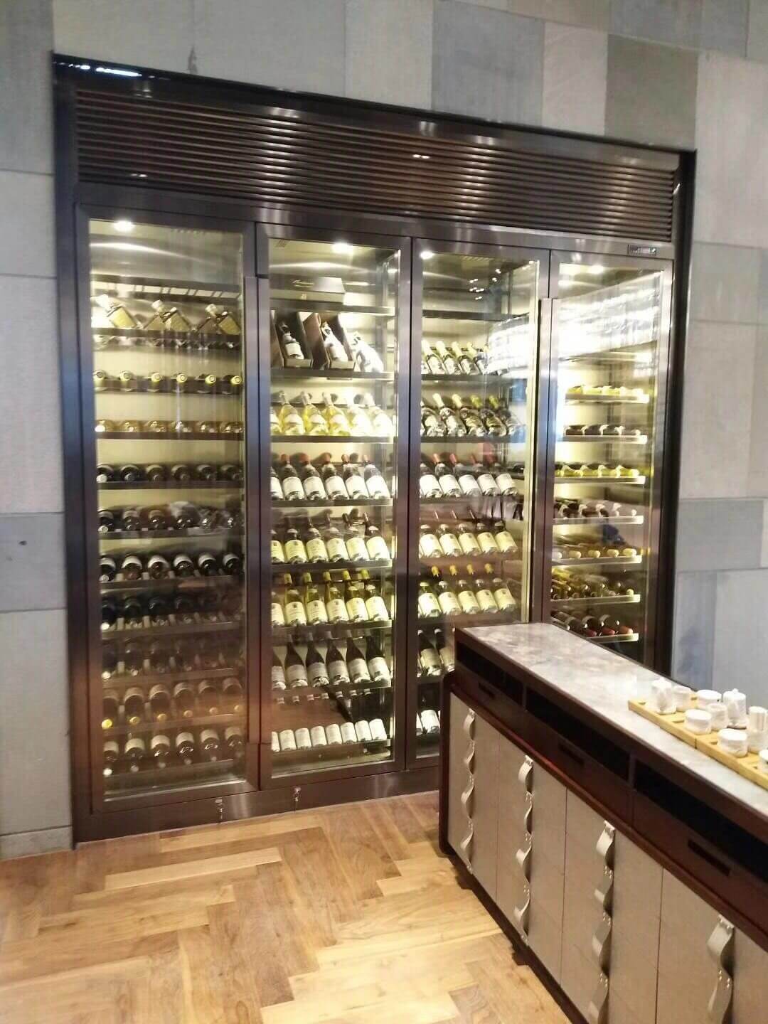 Stainless steel wine cabinet