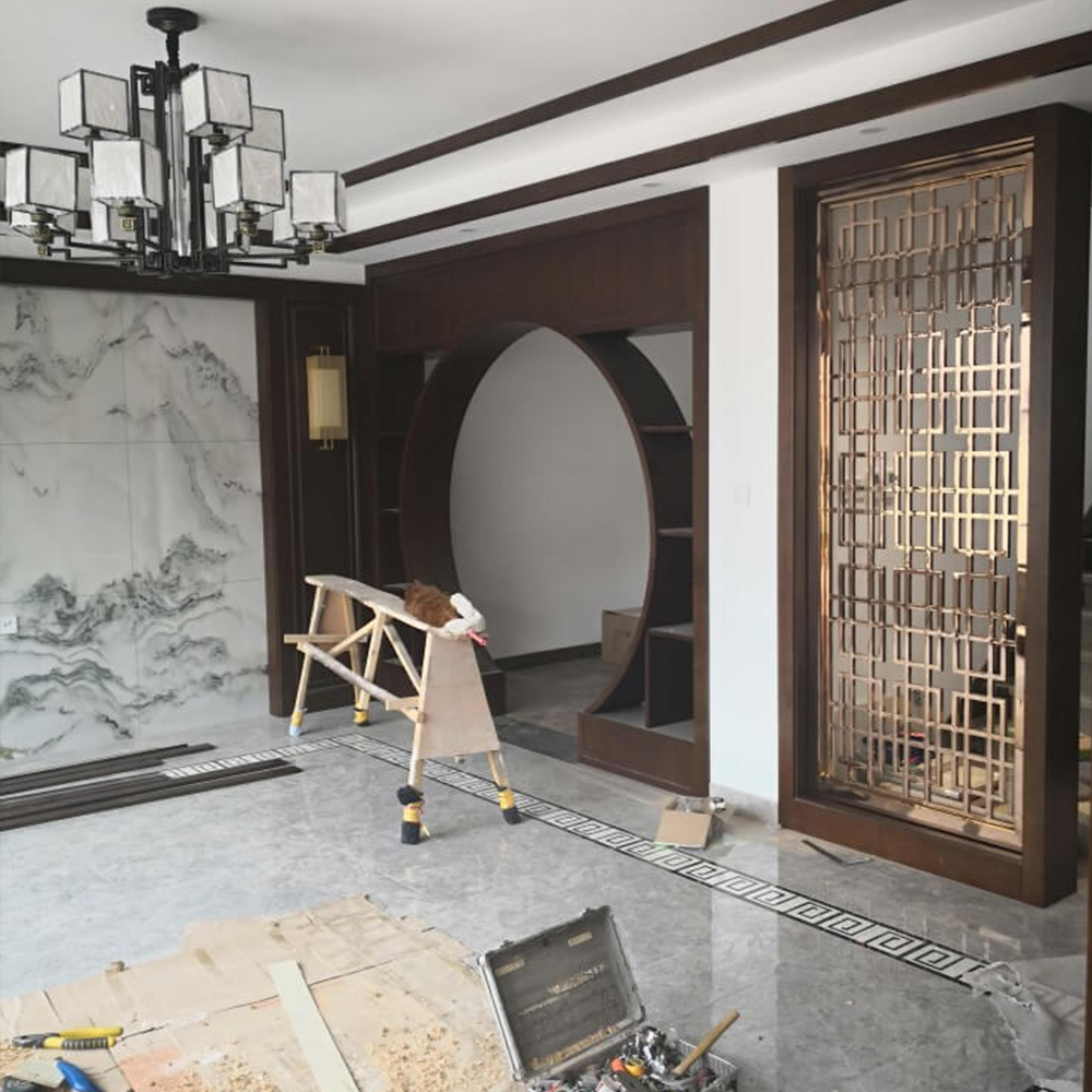 Stainless steel screen partition